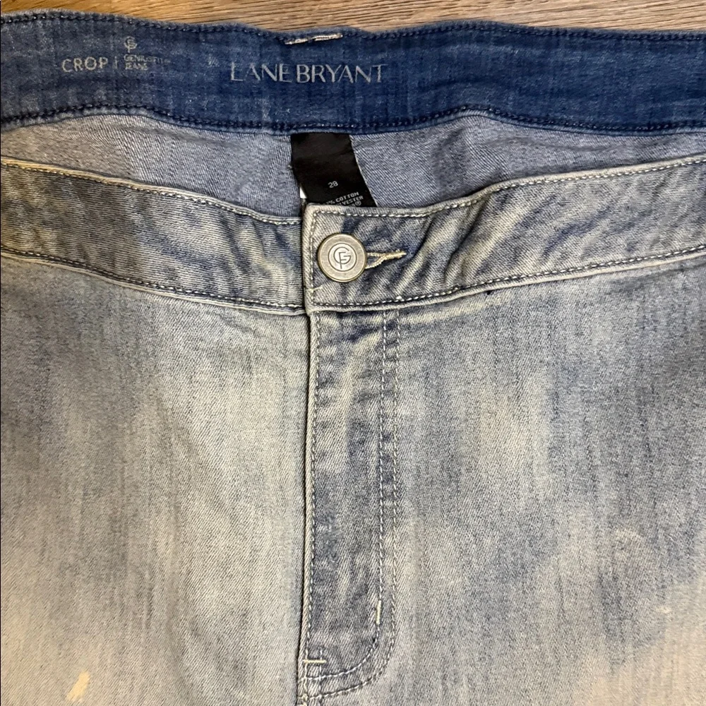 BRAND NEW LANE BRYANT Crop jeans with CUFFS